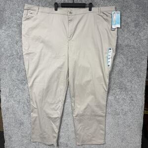 Lee All Day Pants Womens 30W 55x32 Khaki Relaxed Fit Straight Twill Chino